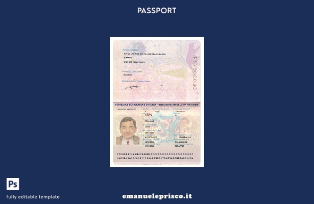modello Congo Pass (presente) stile verificato